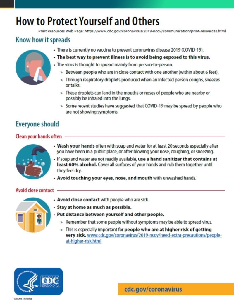 COVID19 8.5" x 11" Wall Decal Coronavirus